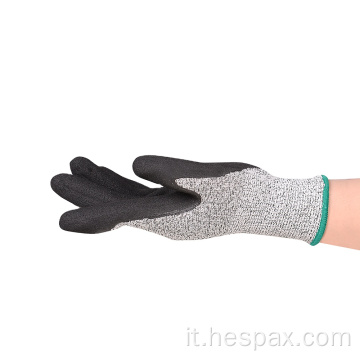 Hespax Dureble Nitrile Men Black Glove Automotive OEM